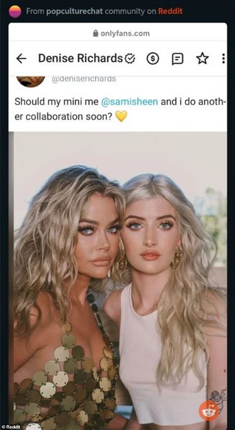 denise porn|Denise Richards’ OnlyFans post with daughter labelled ‘sick’